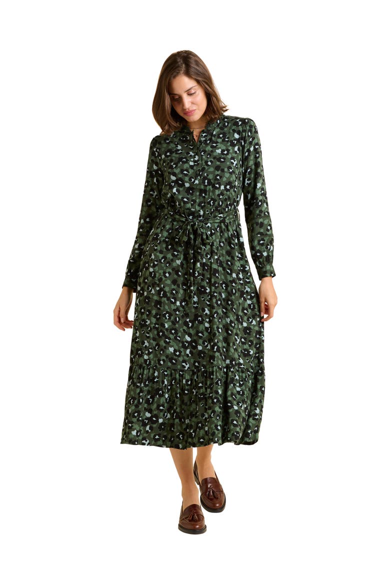 Luna Long Sleeve Button Midi Dress