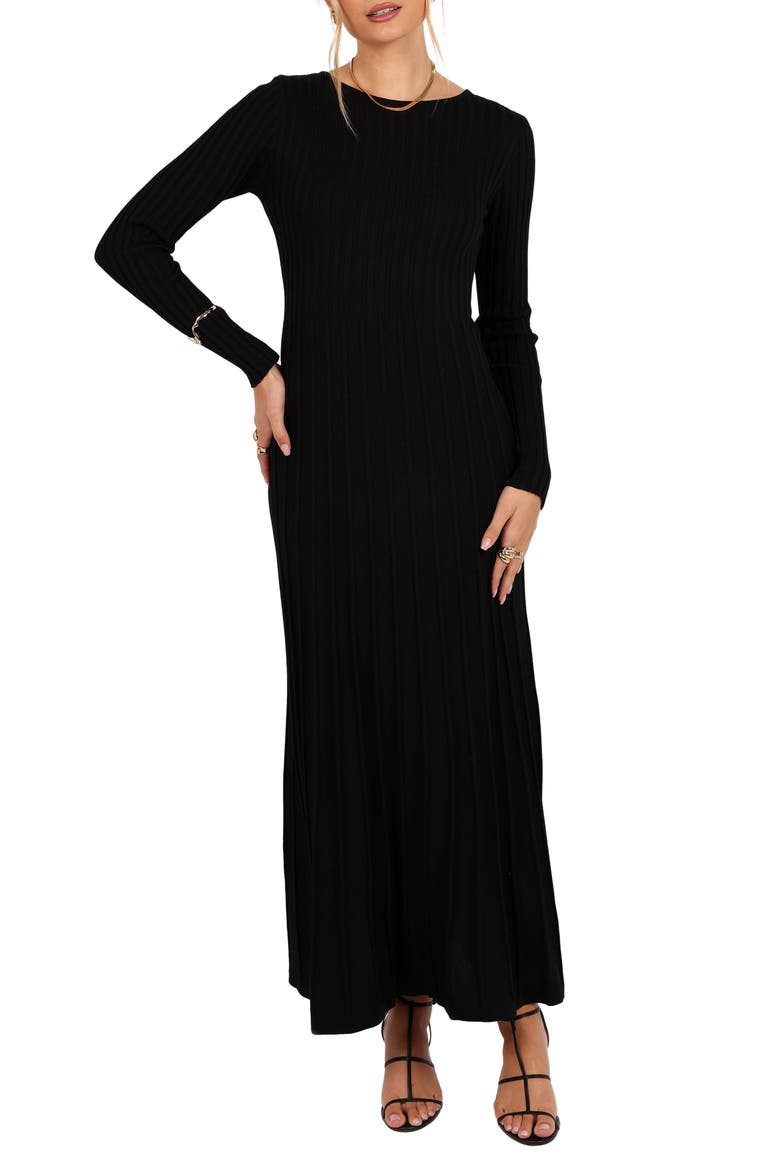 Alison Long Sleeve Rib Maxi Dress
