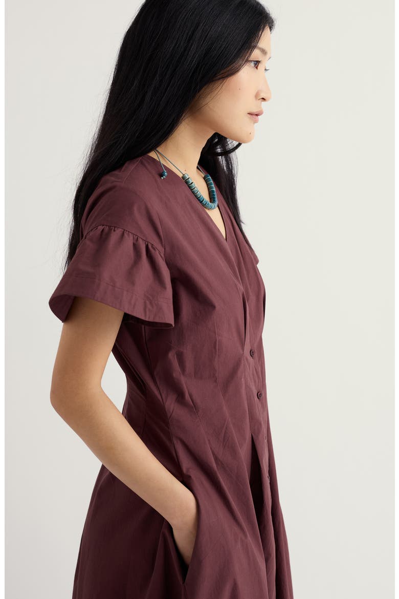 Kerthen Woods Organic Cotton Button-Up Midi Dress