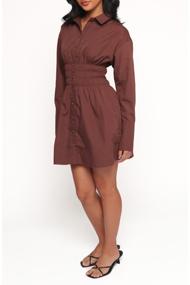 Wallace Long Sleeve Mini Shirtdress