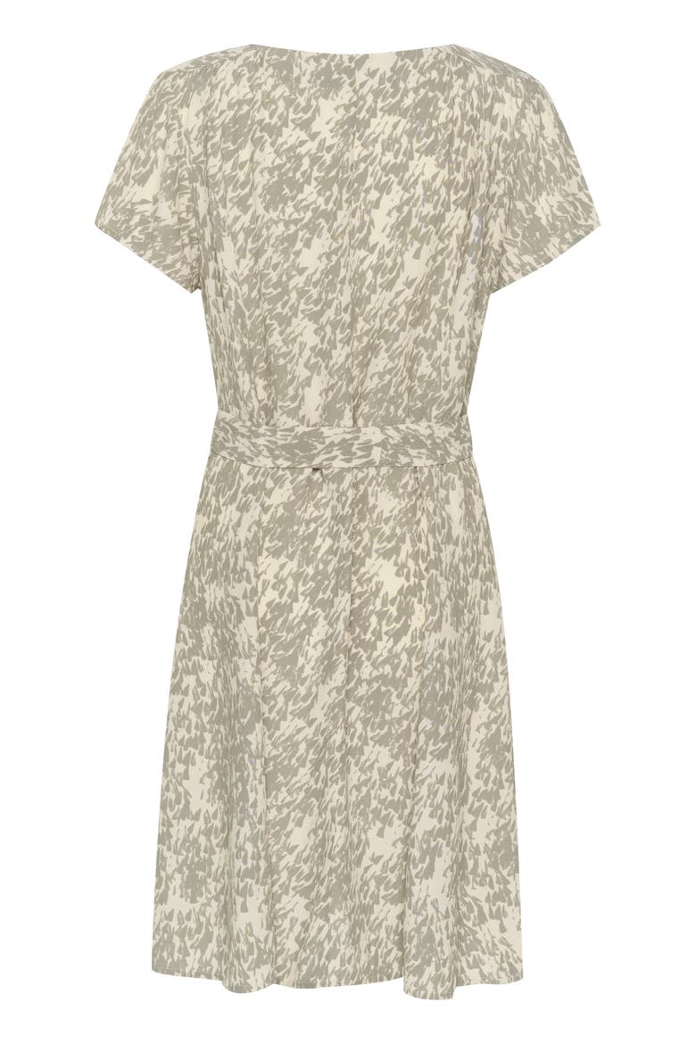 SLSylvia V-neck Short Sleeve Belt Dress