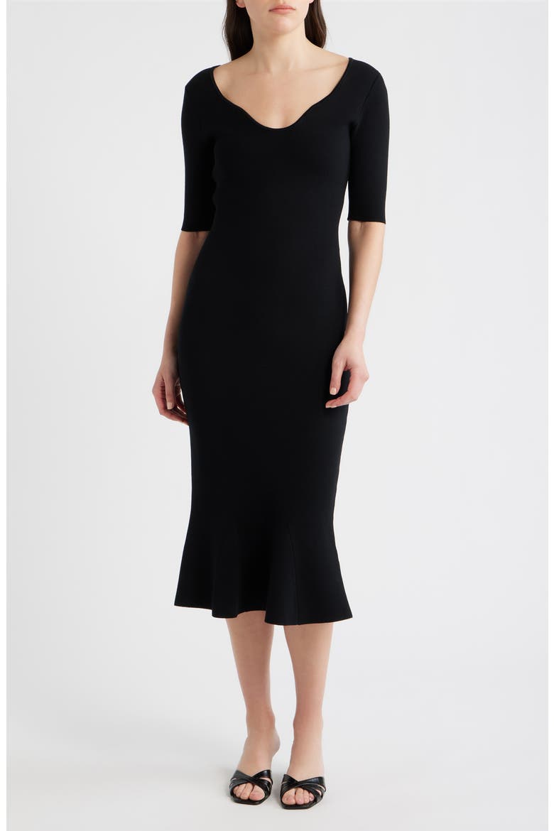 Fosa Tulip Hem Midi Dress
