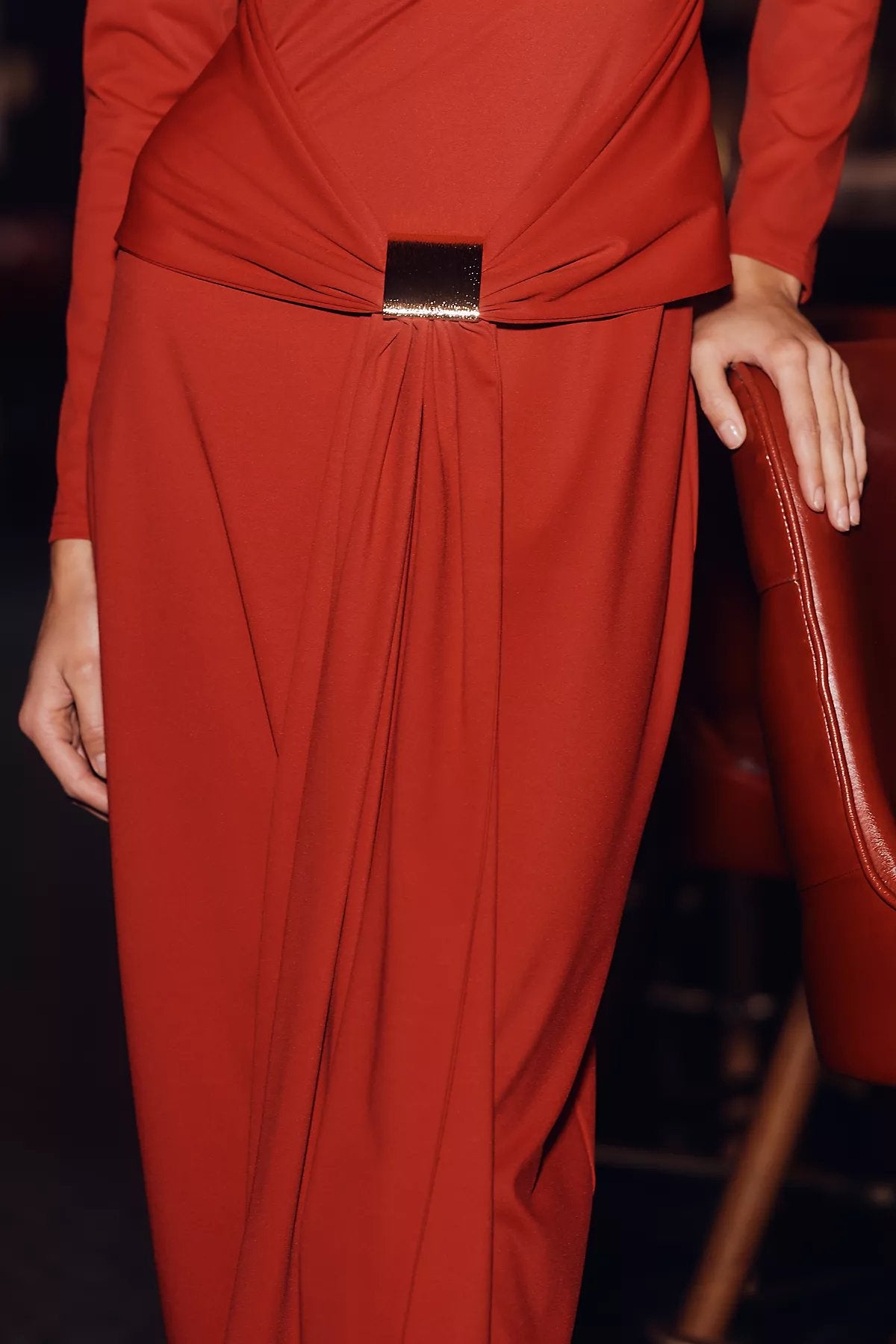 4th & Reckless Mel Draped Maxi Dress - Image 3