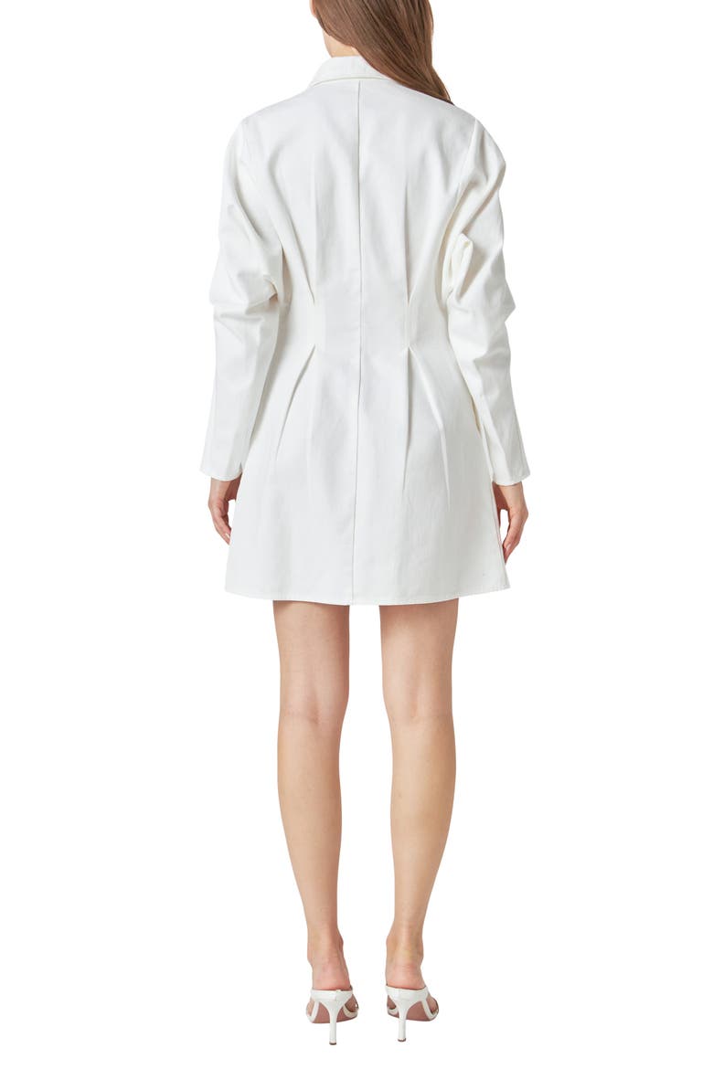 Long Sleeve Zip Minidress
