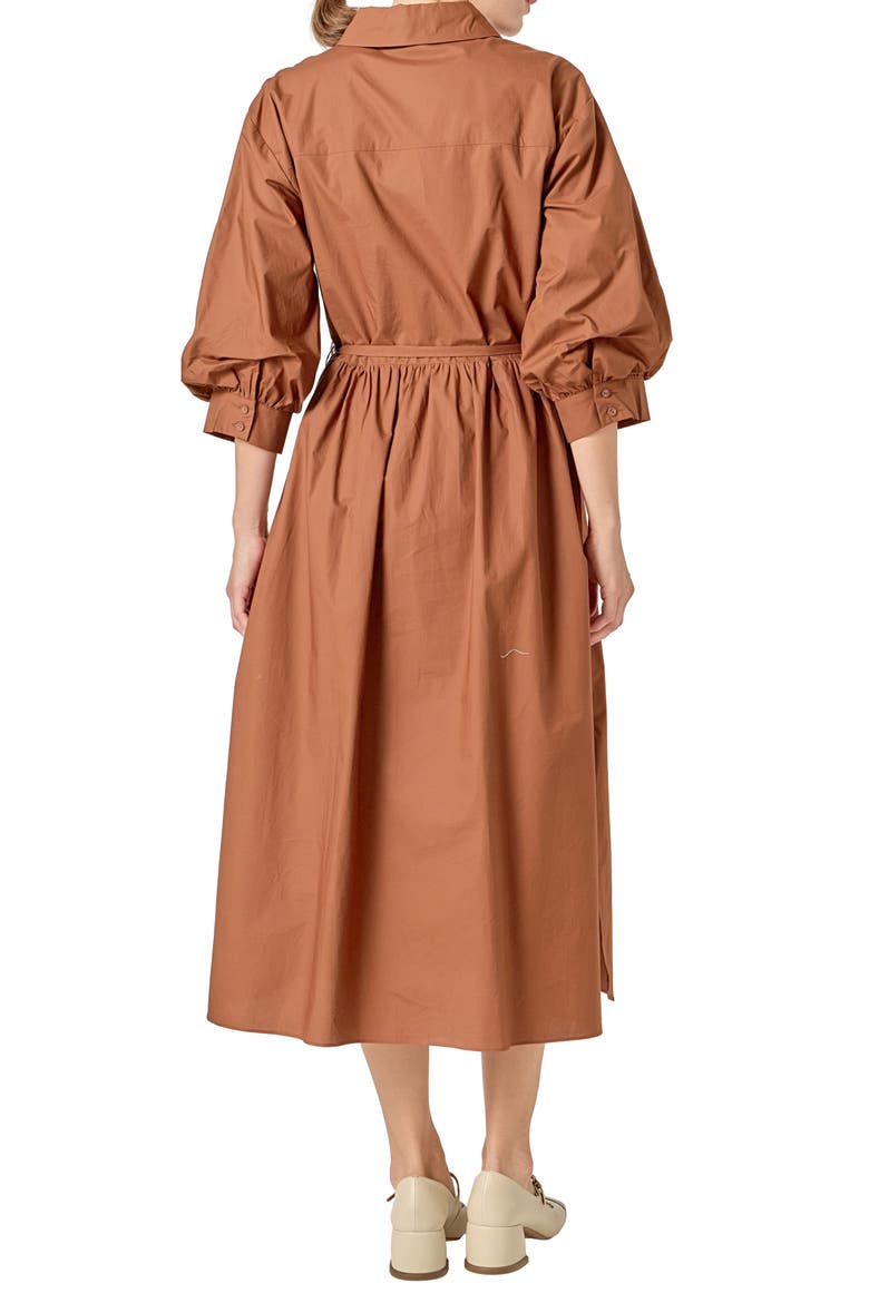 Flared Cotton Midi Dress