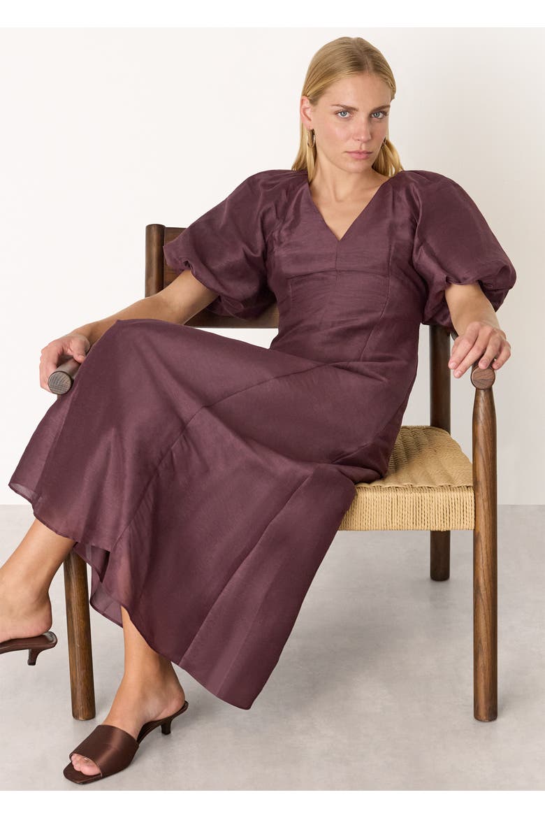 Silk Blend Taffeta Maxi Dress