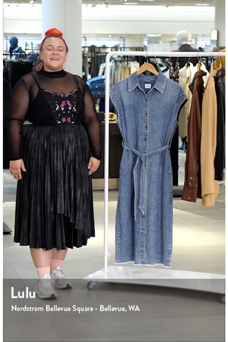 Weekend Belted Denim Shirtdress