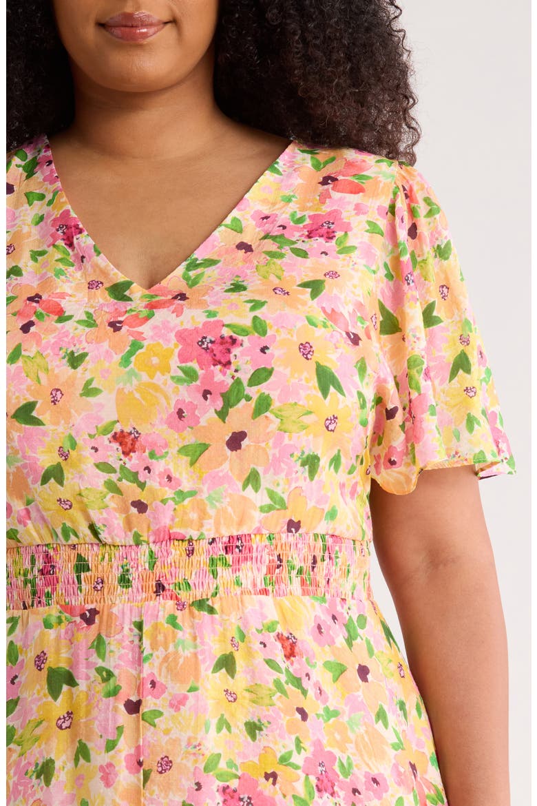 Smocked Waist Maxi Dress
