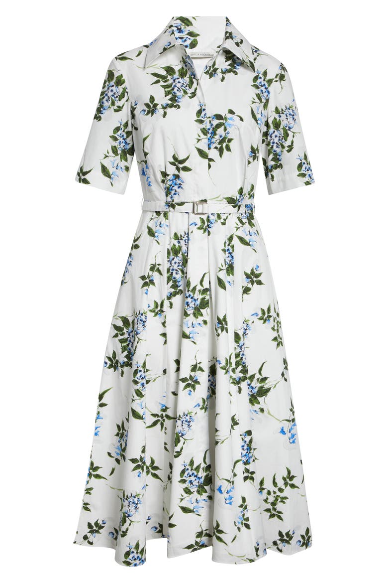 Rubie Floral Cotton Midi Shirtdress