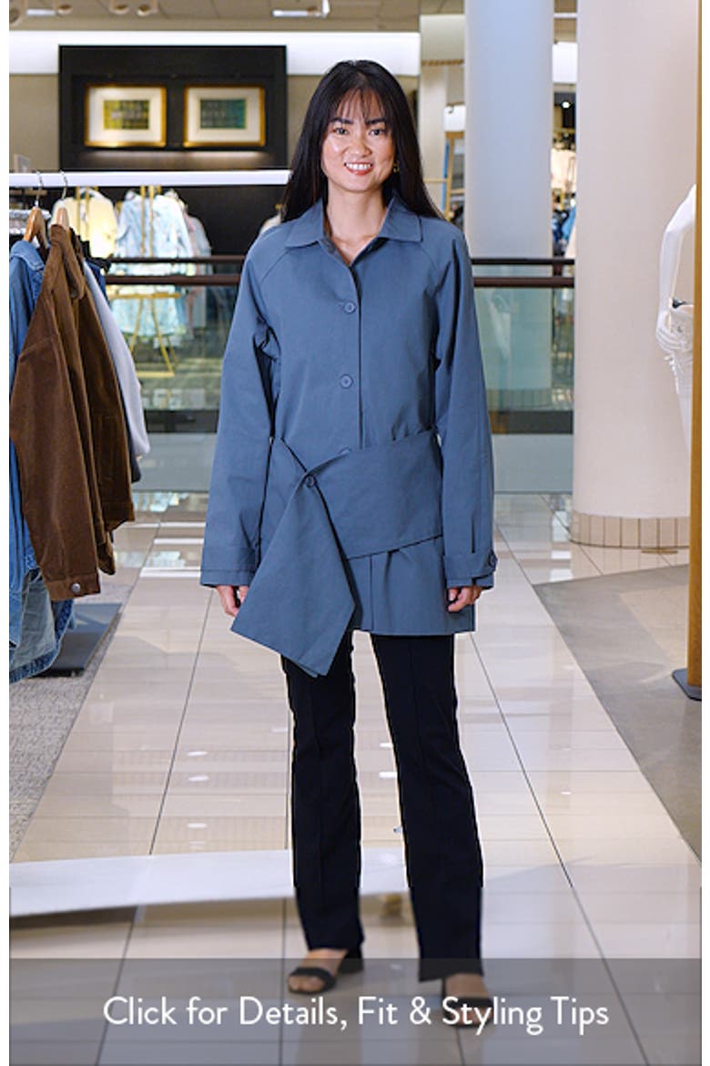 Wiseguy Long Sleeve Cotton Mini Shirtdress