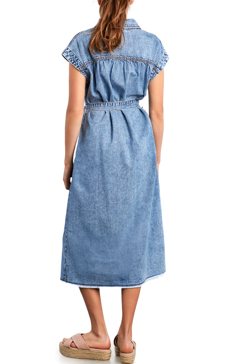 Weekend Belted Denim Shirtdress
