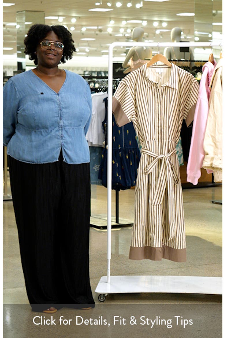 Stripe Midi Shirtdress