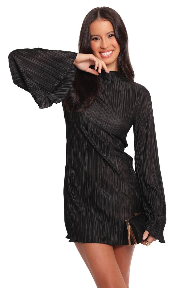 Cerise Long Sleeve Minidress
