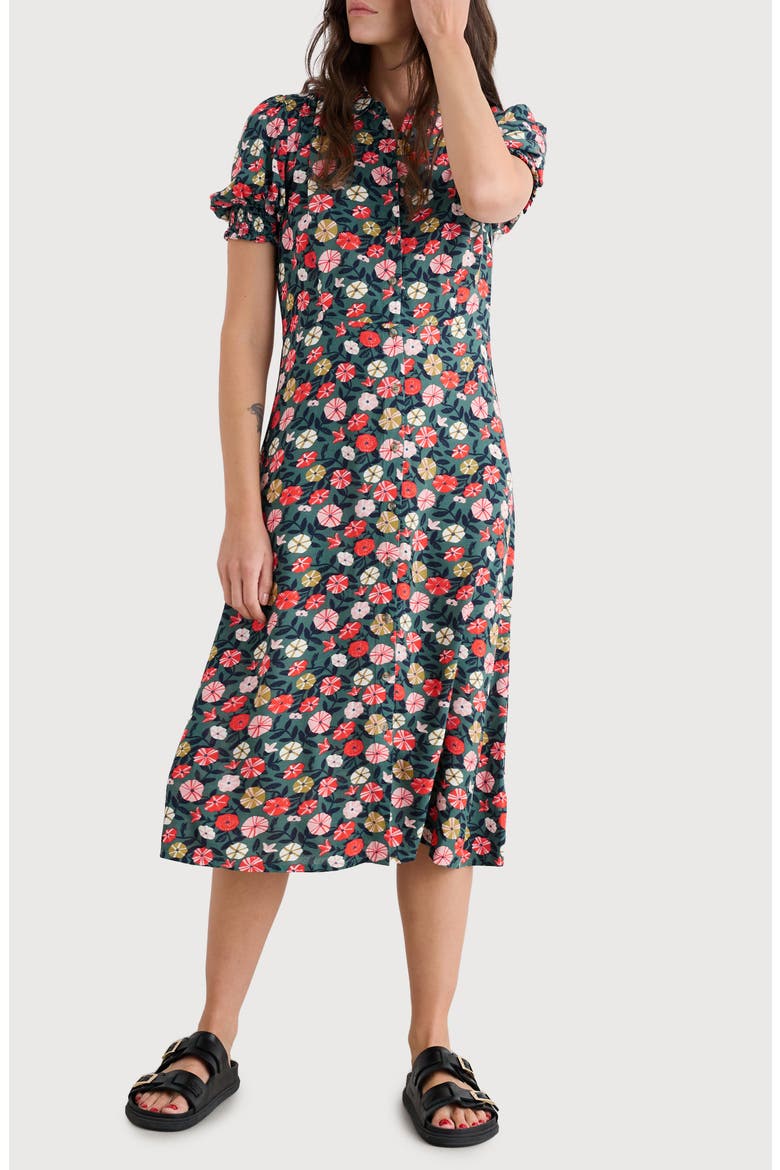 Bridget Print A-Line Shirtdress