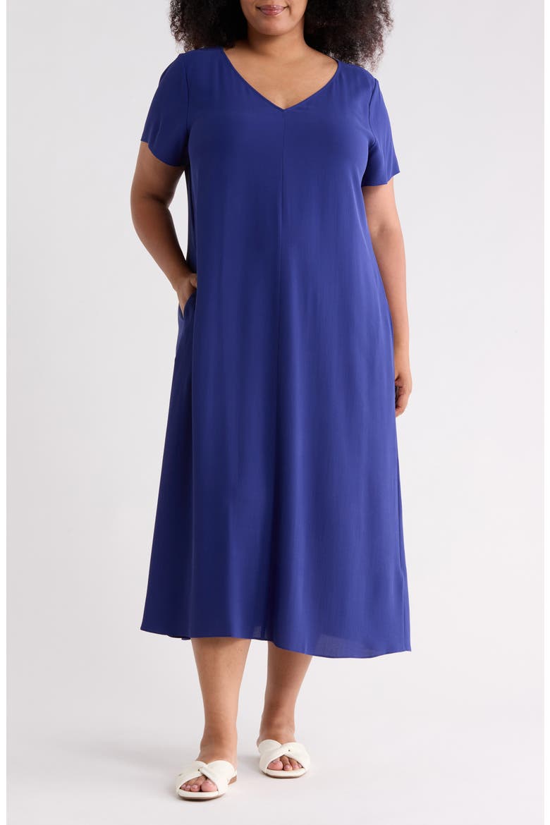 Silk Midi Dress