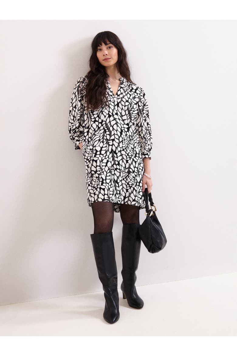 Milicia V-Neck Printed Mini Tunic Dress