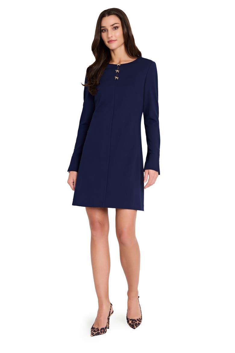 Bow Detail Long Sleeve Minidress