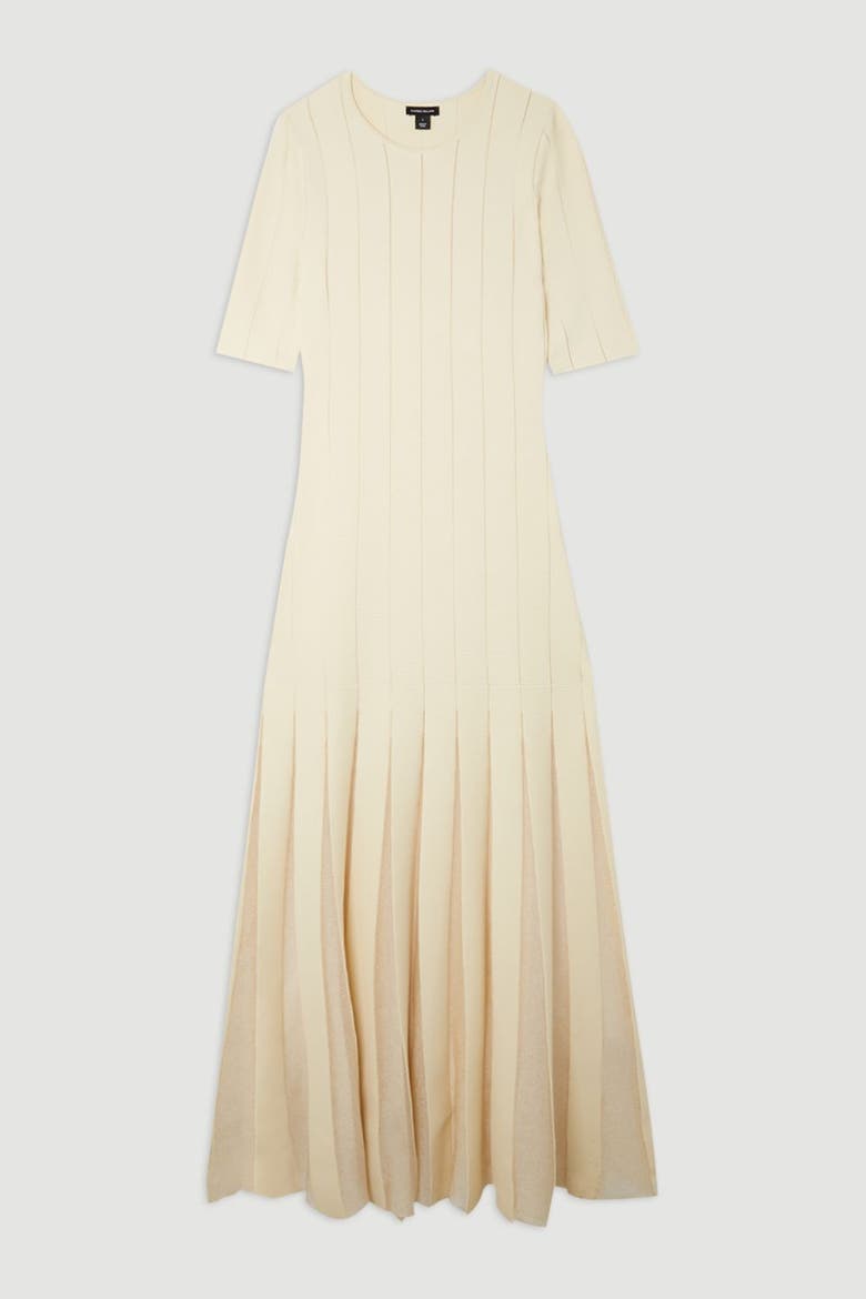 Petite Knit Full Skirt Midi Dress