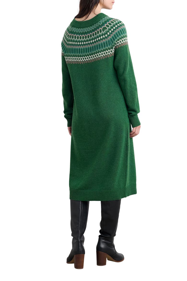 Bird Ring Long Sleeve Sweater Dress