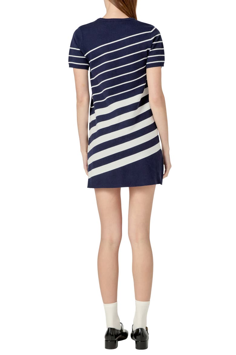 Multistripe Knit Minidress