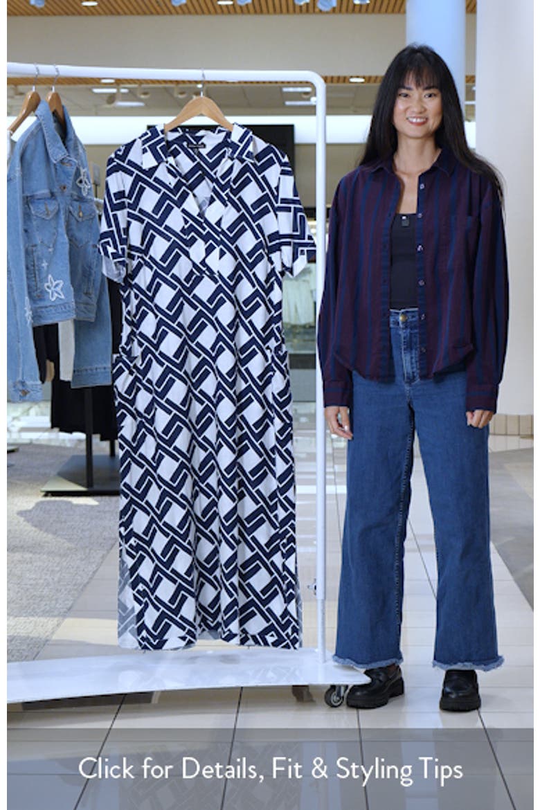 Leaf-Print Linen-Blend Maxi Dress