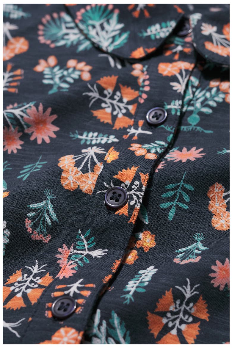 Mainland Floral Print Midi Shirtdress