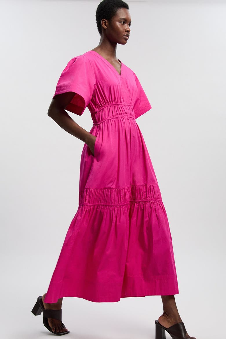Tiered Cotton Maxi Dress