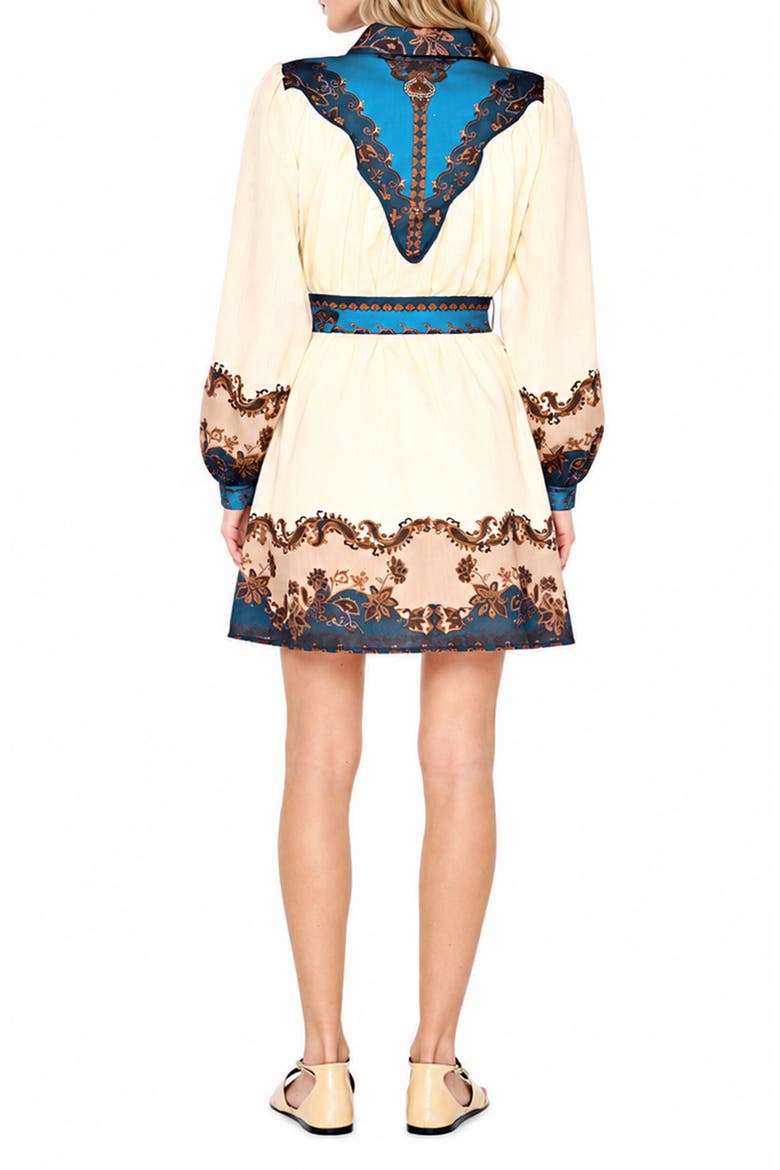 Teya Long Sleeve Belted Shirtdress