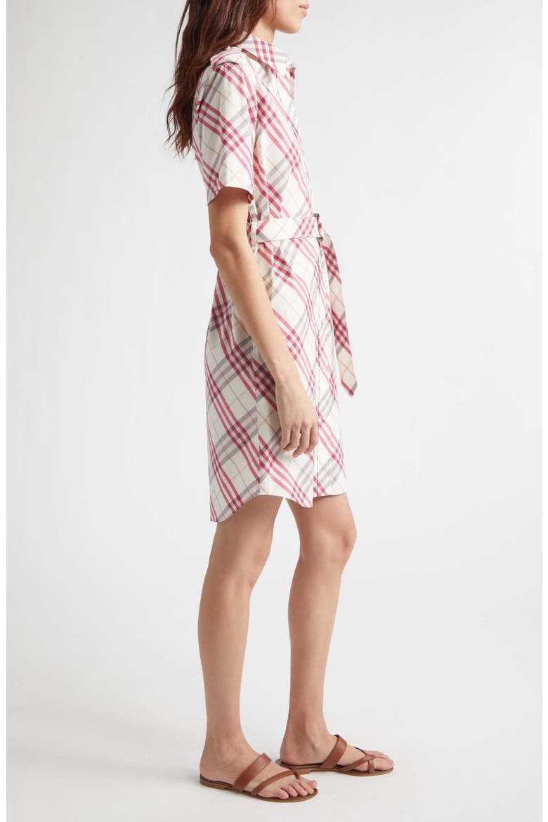 Georgina Check Belted Shirtdress