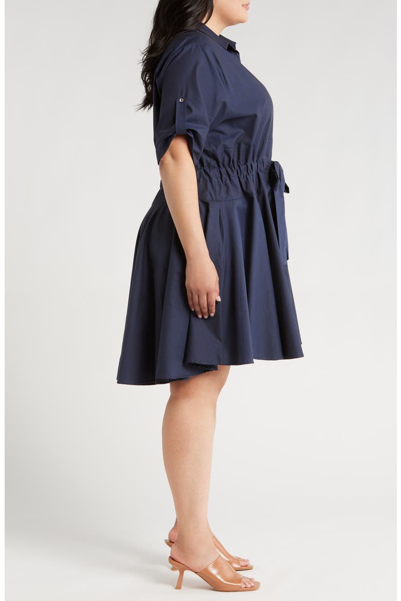 Meadow Drawstring Waist Shirtdress
