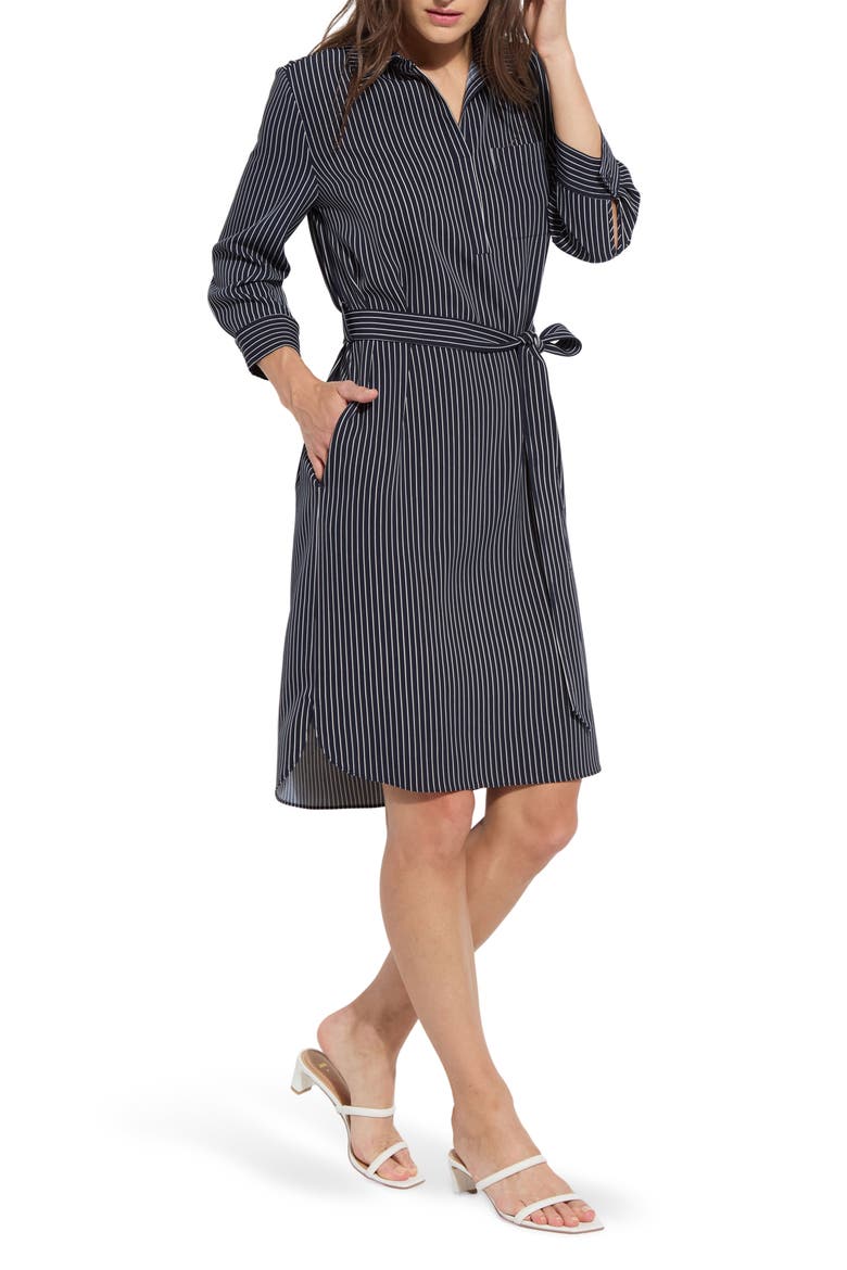 Stripe Popover Shirtdress