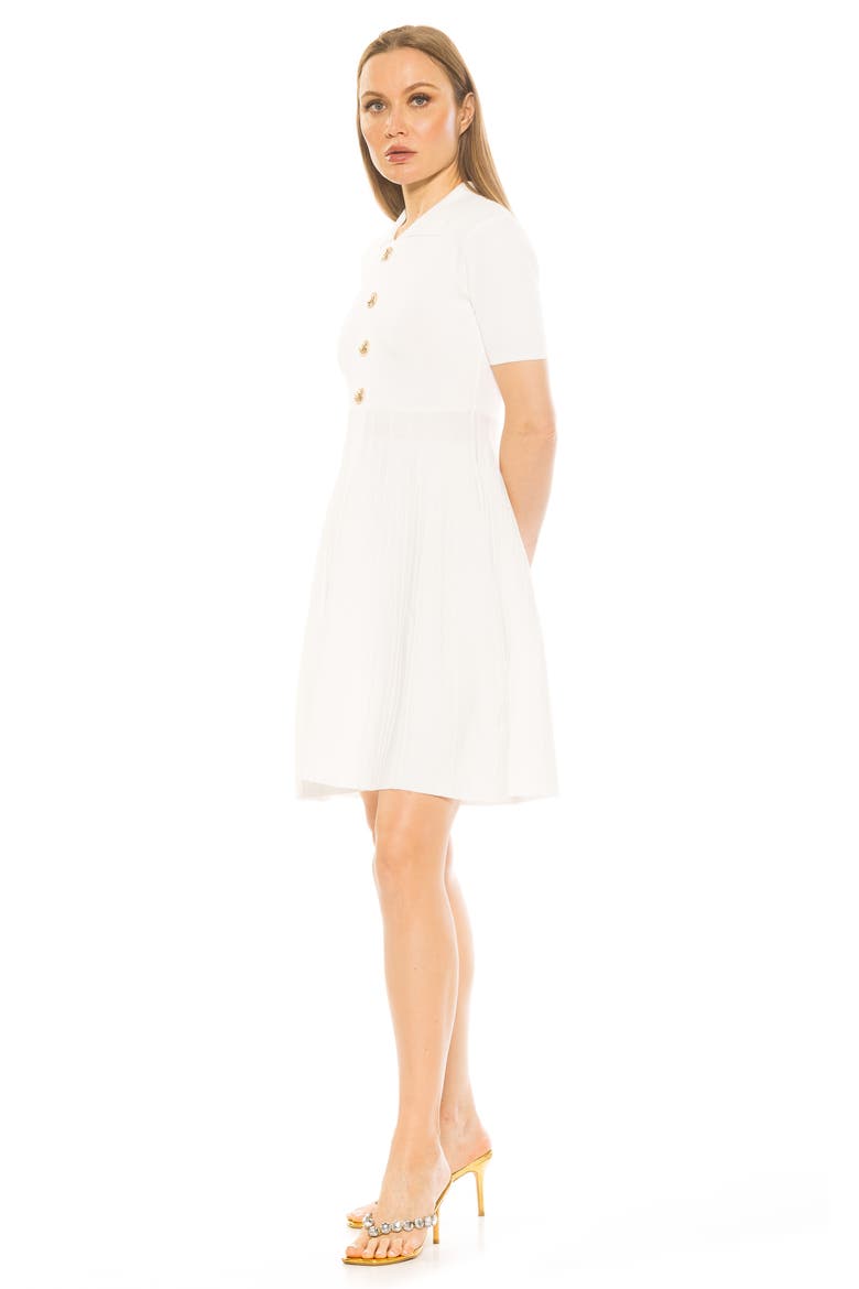 Soren Short Sleeve Fit & Flare Sweater Dress