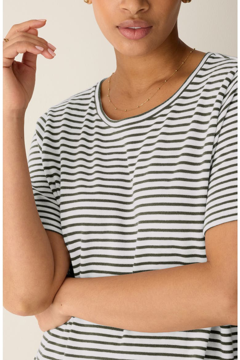 Stripe T-Shirt Midi Dress