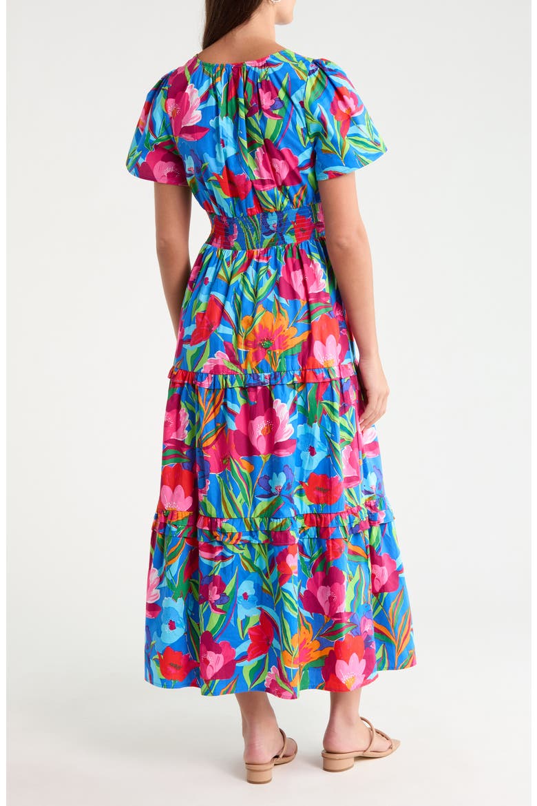 Palmer Floral Tiered Cotton Maxi Dress
