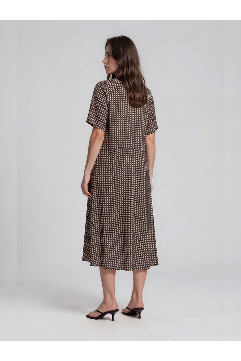 MaNaterinna Draped Shirt Midi Dress