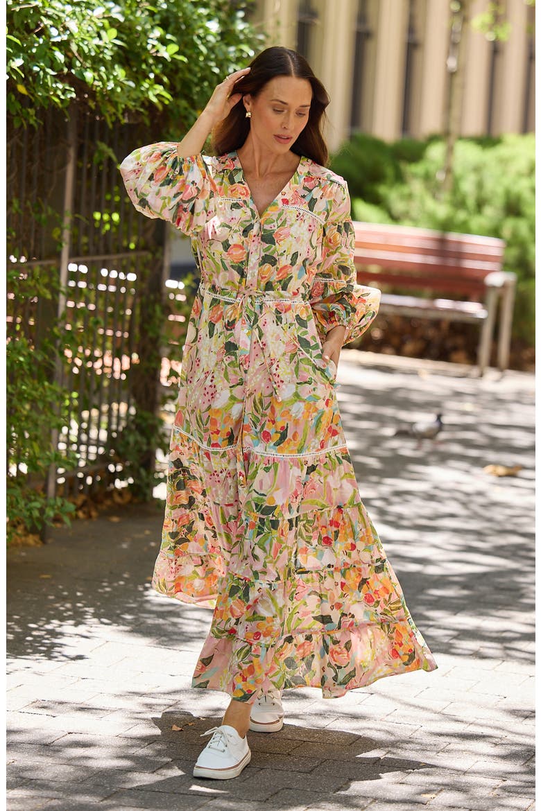 Gertie Floral Print Maxi Dress