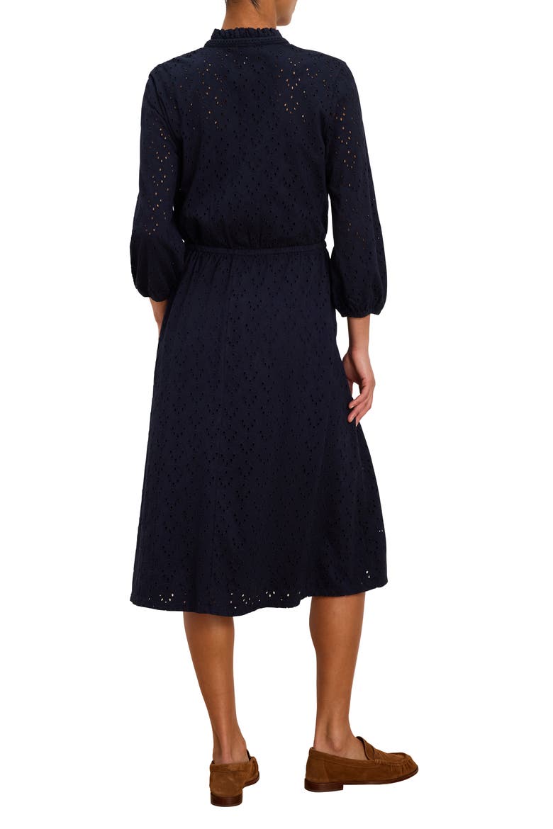 High Tea Knit Eyelet Midi Dress