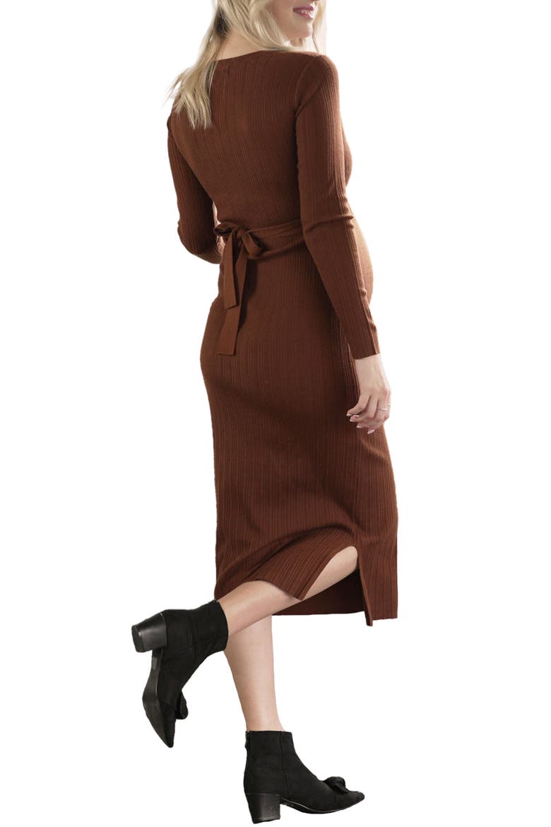 Knit Midi Maternity/Nursing Dress