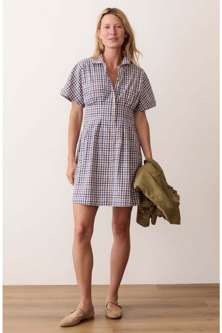 Arden Check Mini Shirtdress