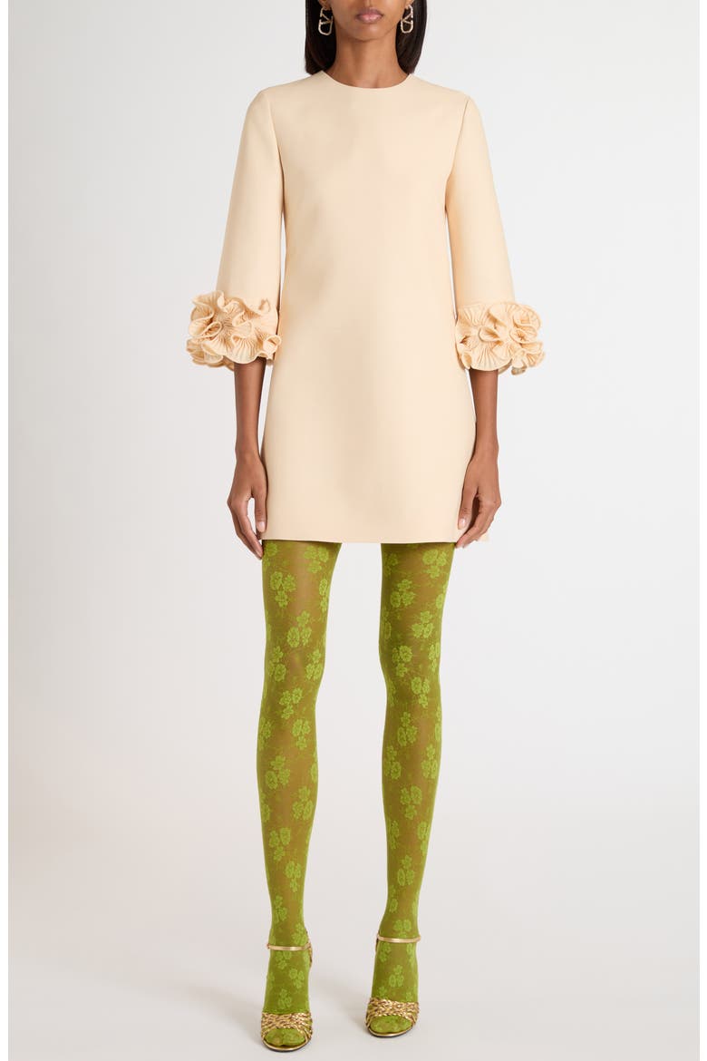 Solid Crepe Couture Minidress