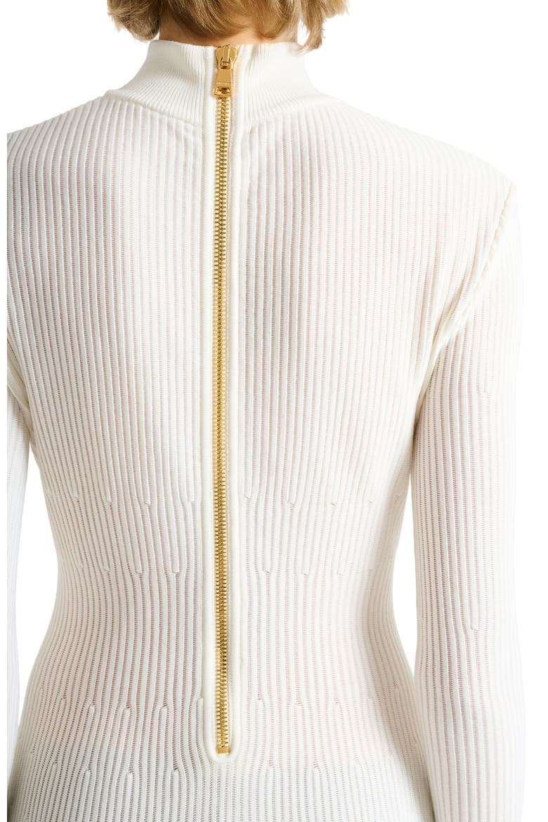Long ribbed knit dress