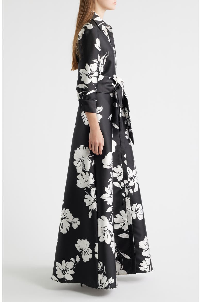 Floral Shirtdress Gown