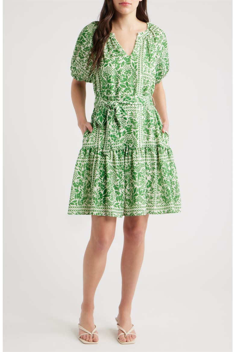 Floral Puff Sleeve Minidress