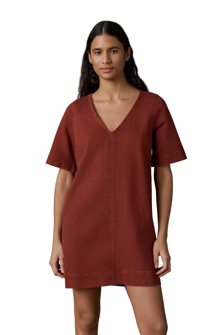 Golden Coast Stretch Denim Minidress