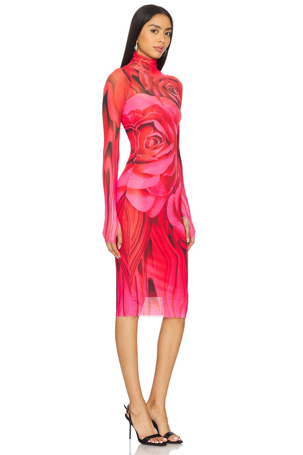AFRM Shona Dress in Organic Rose - Image 3