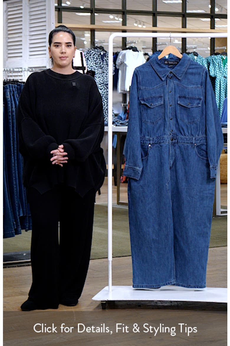 Elara Denim Midi Shirt Dress
