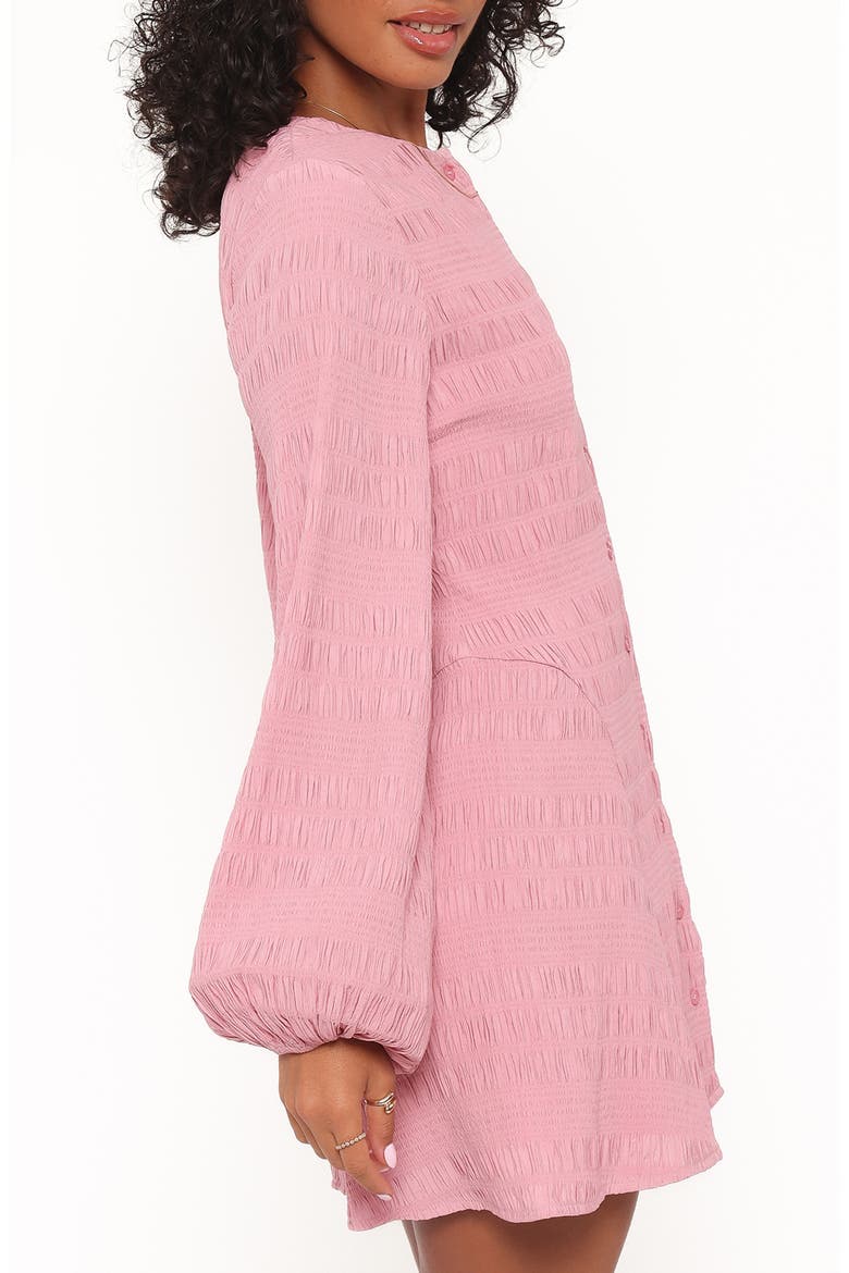 Amaya Smock Detail Long Sleeve Minidress