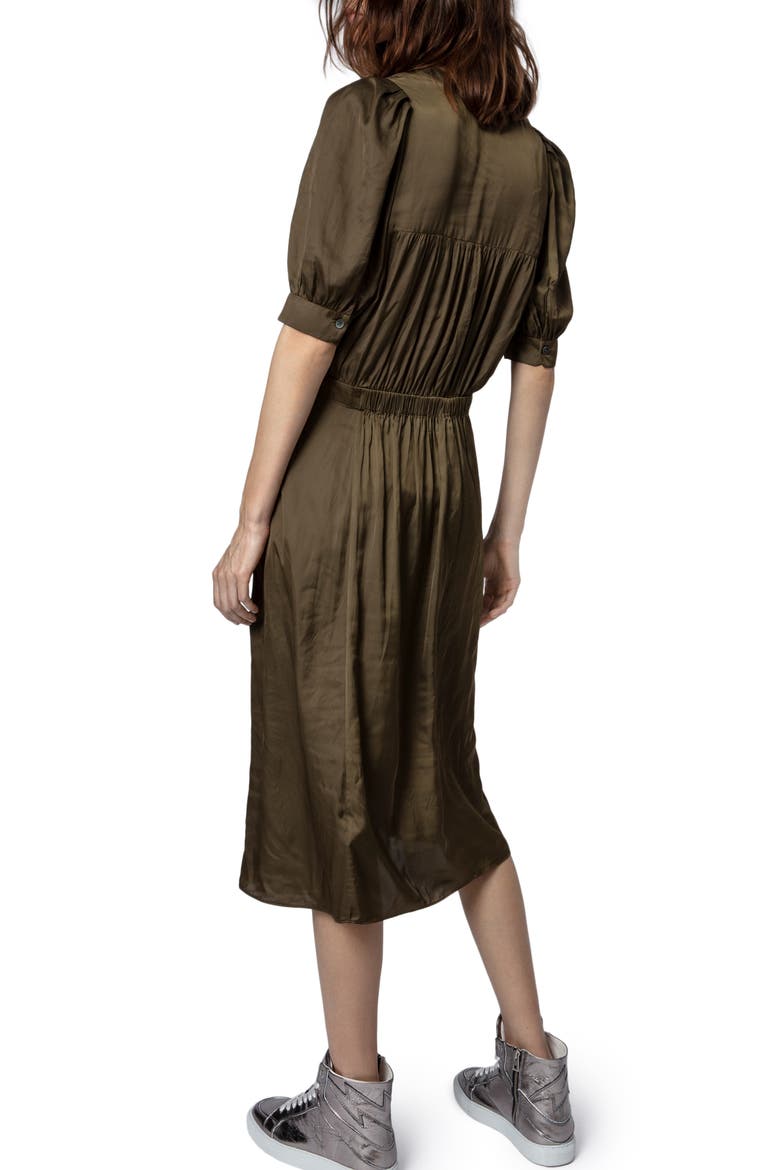 Ralia Satin Midi Dress