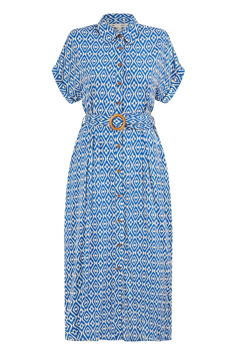Belted Midi Shirt Dress