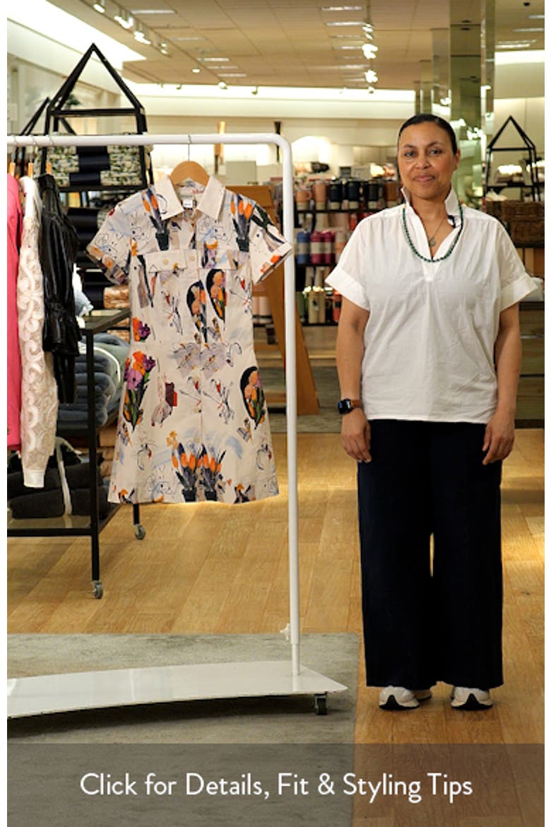 Printed Mini Shirtdress